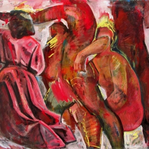 Red Angel, oil on canvas, 85x100 cm. 1993
