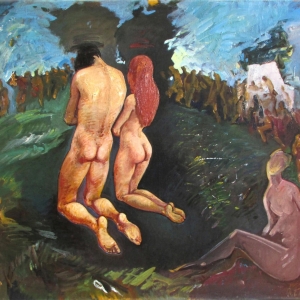Ritual, oil on canvas, 85x100 cm.1993