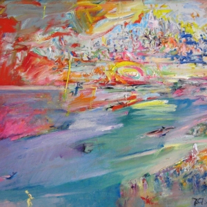 Myth of the Sea 2,oil on canvas,85x100cm.2011
