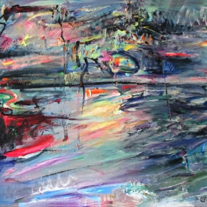 Myth of the sea 3,oil on canvas,85x100 cm.2010