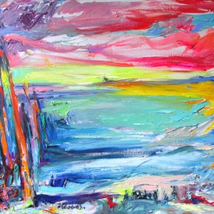 What is a Youth - Sea Coast of Youth, 85x96 cm. oil on canvas, 2021