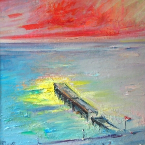 Old Piers, oil on canvas,50x48cm.,2012