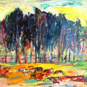 May morning at the Sea, oil in canvas, 64x82 cm., 2014