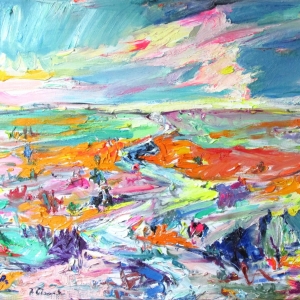 Colchis lowland,oil on canvas,63x83 cm.2014