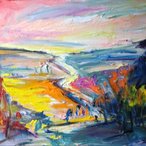 Rioni at the mouth, 45x55 cm. oil on canvas, 2013