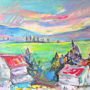 August in Adjara, 63x85 cm. oil on canvas, 2022