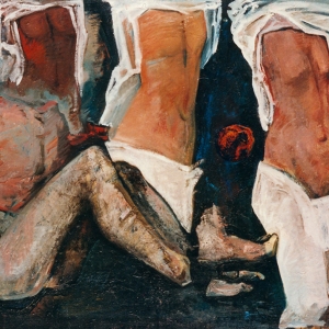 Apollo Dionysus and Musesoil on canvas80x100cm 1992