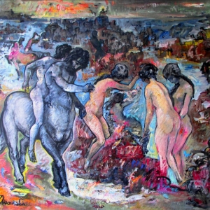 Myth of the Sea, oil on canvas, 90x100 cm. 1998