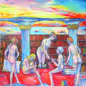 Maidens Studies 105x90 cm. oil on canvas 2024